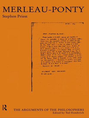 cover image of Merleau-Ponty